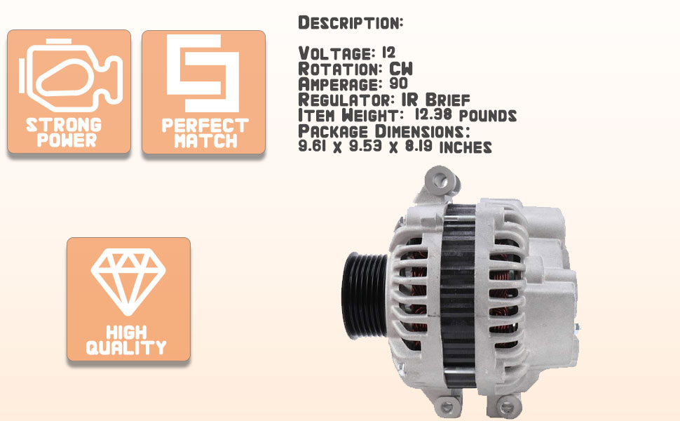 Amazon.com: ZPFGOA New Alternator Replacement for Honda CR-V