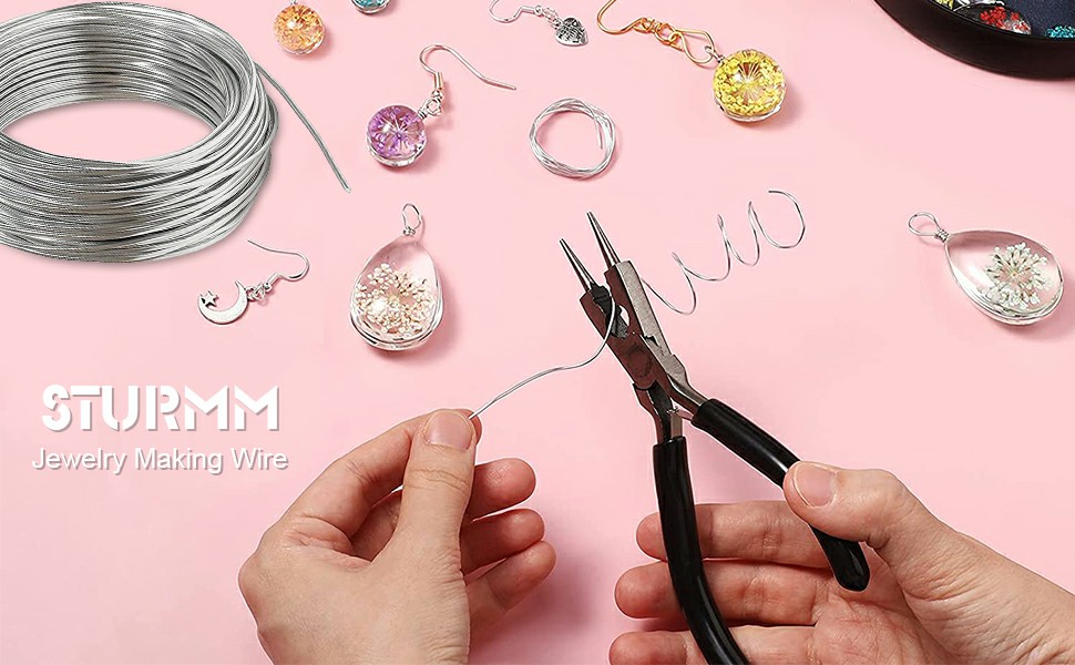 18 Gauge Craft Wire,32.8 Feet /10M Silver Aluminum Wire Aluminum Craft