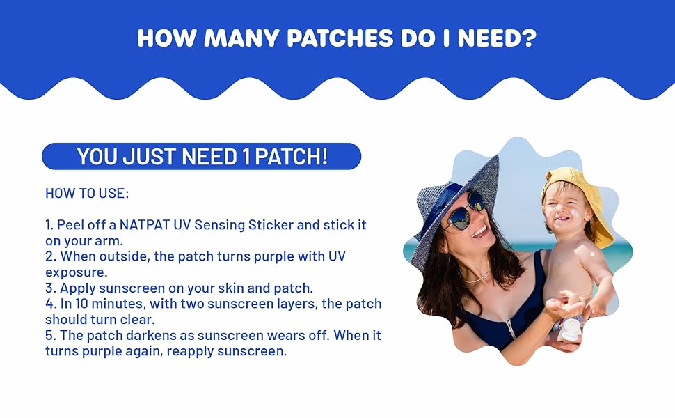 how to use UV sensing patches