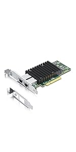 10Gtek Intel X550-T1コントローラー搭載 RJ45ポート Amazon.com: 10Gtek 10Gb PCI-E NIC Network Card, Single