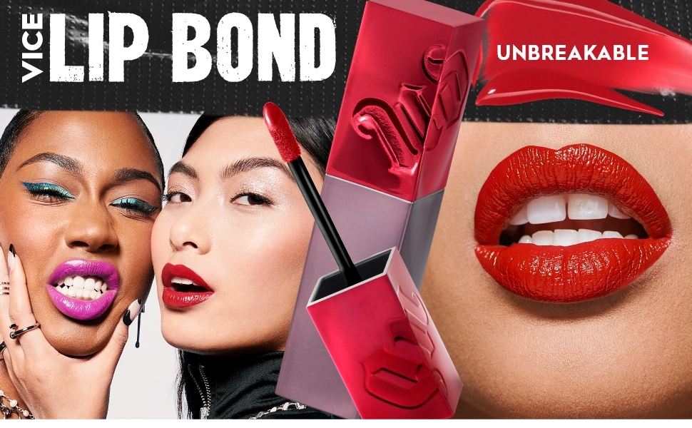 URBAN DECAY Vice Lip Bond Glossy Full Coverage Liquid Lipstick LongLasting One