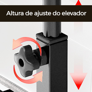 Mesa portátil para sofá e cama, mesa lateral para laptop com altura ajustável