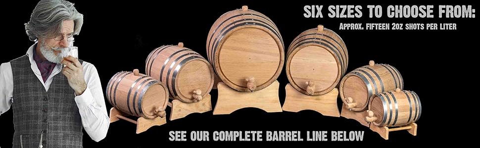 Six sizes to choose from