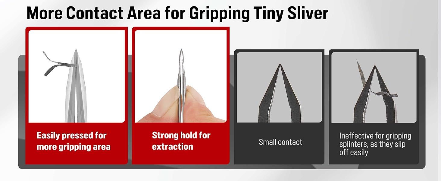 splinter removal kit, splinter out, tweezers first aid, splinter tweezers, civivi tweezers, durox