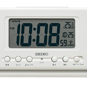 SEIKO デジタル目覚まし電波クロック 超美品 Amazon.co.jp: セイコークロック(Seiko Clock) 置き時計
