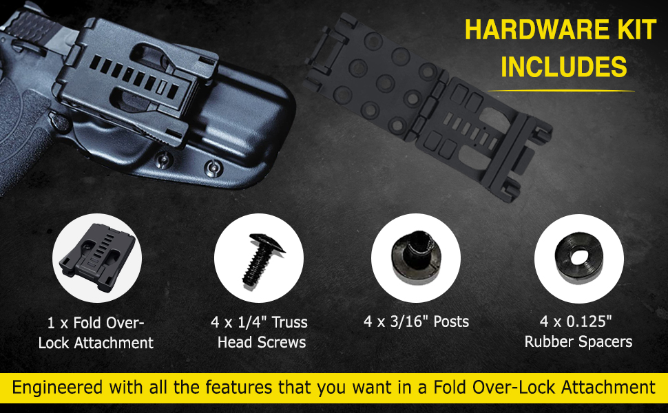 HolsterBuilder TechLock Belt Attachment, Universal