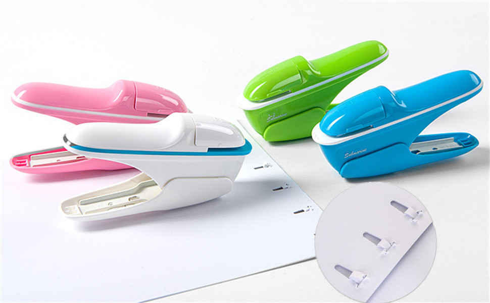 StapleFree Stapler, No Staple Stapler with Handle, Hand