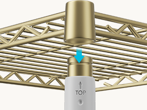 clothes rack with shelves