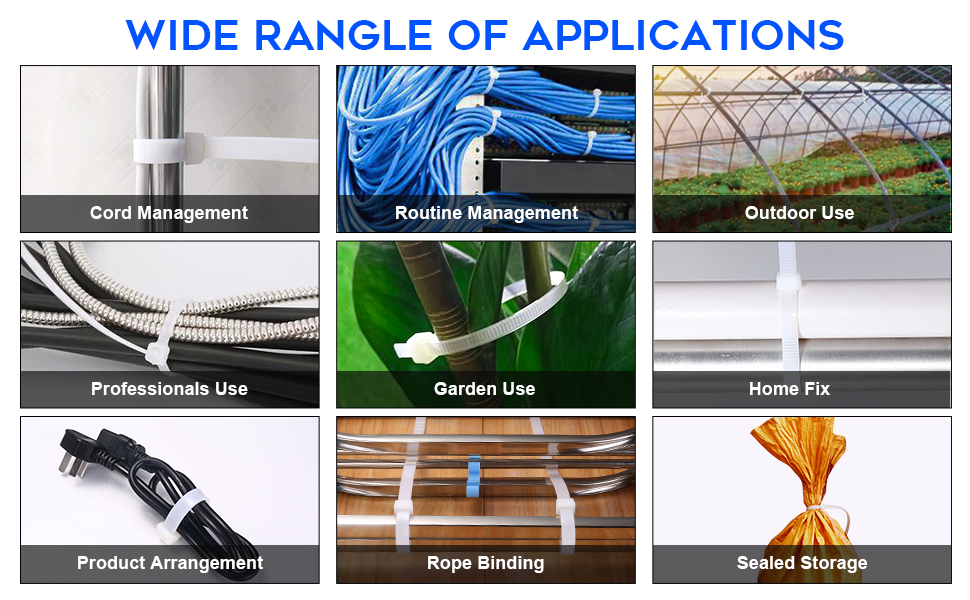 Zip Ties Heavy Duty 12 Inch,Lhelca 50lbs Tensile Strength SelfLocking