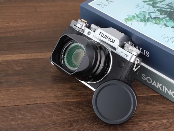 Squarehood 23mm F2 Fujifilm LH-XF35-2 Lens Hood Silver For XF