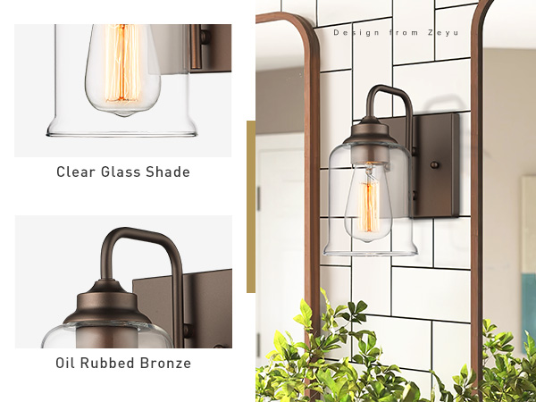 ♡y♡ zeyu Vintage 2 Pack Vanity Light Fixtures, Bathroom Wall