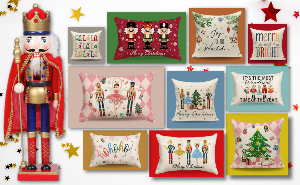 JOJOGOGO Merry and Bright Nutcracker Christmas Decor