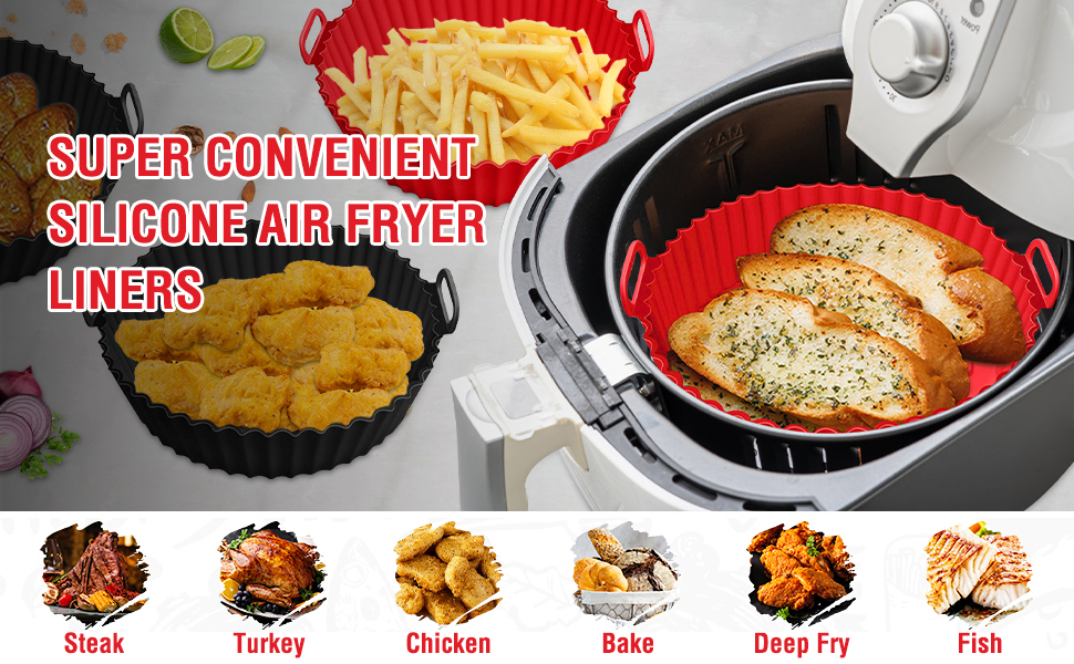 Redblk 8 inch silicone liners a1