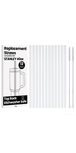 12 Pack Plastic Straws