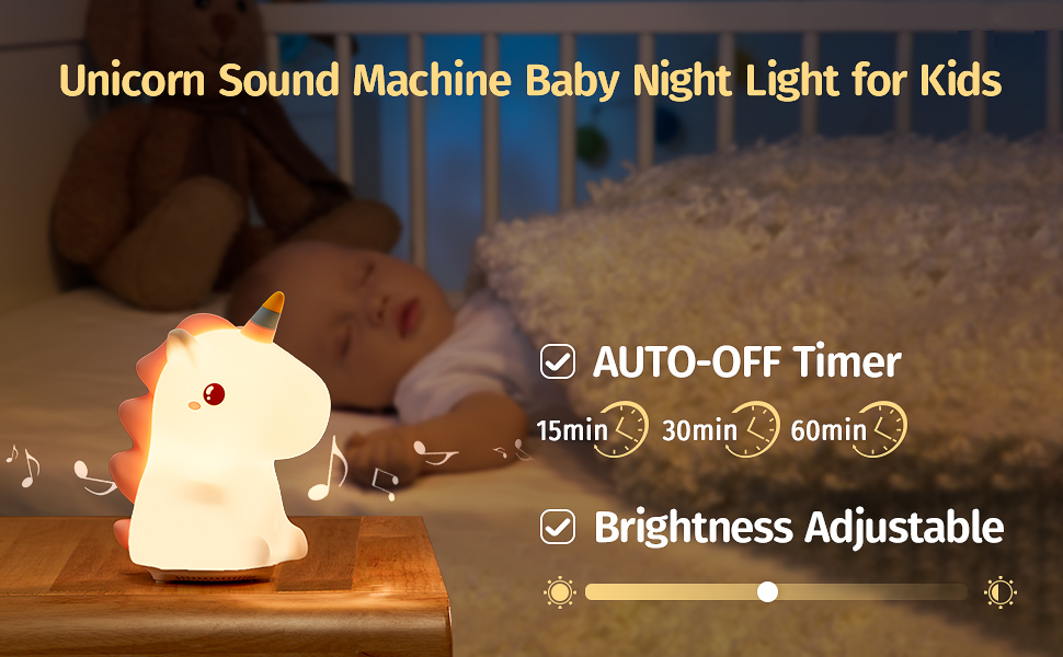 One Fire Unicorn Night Light for Kids