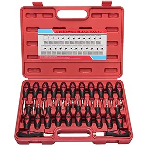 Universal Terminal Release Tool Set, Wire Terminal Electrical Connector Removal Kit
