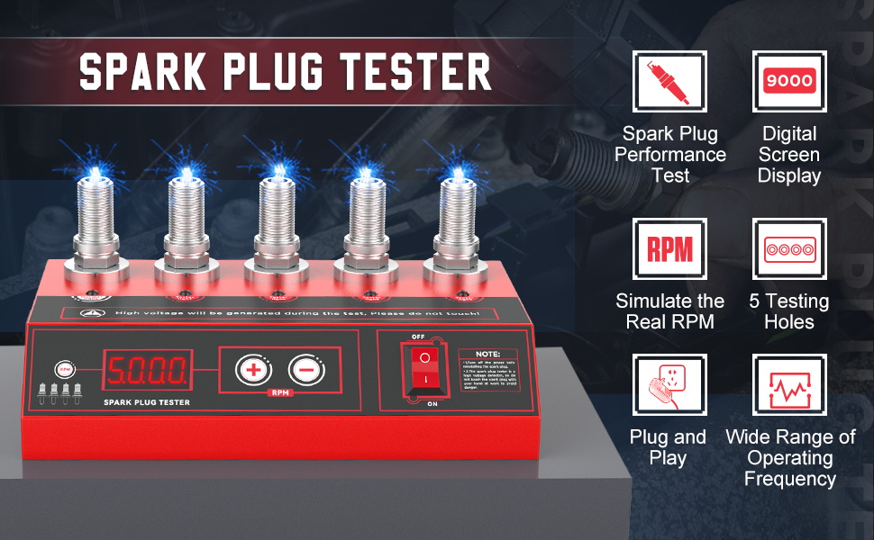 Spark Plug Tester, Ignition Spark Tester Automotive Spark