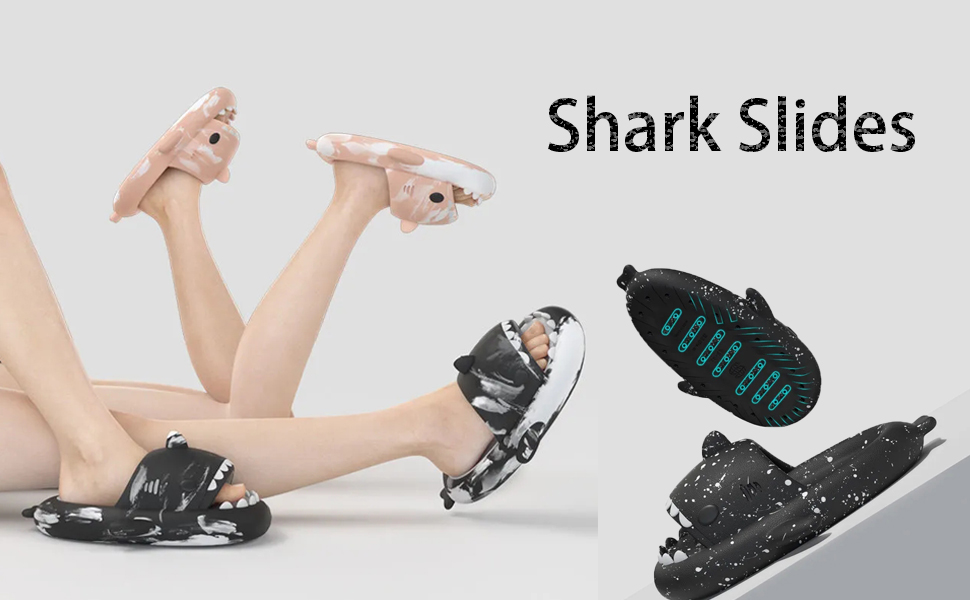 Limited edition Cloudy Shark Slides, Cloud Sharks, Trendy