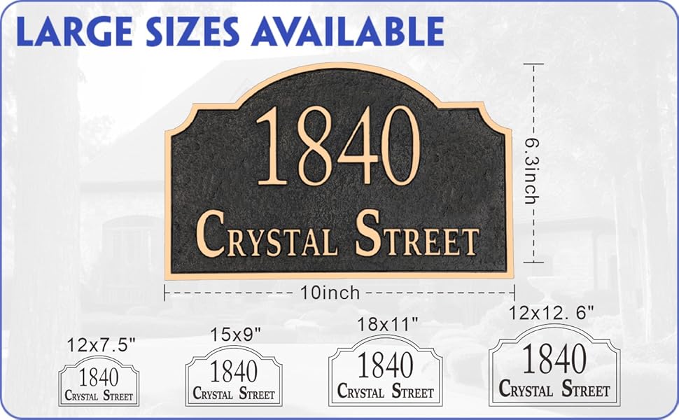 Personalized Address Sign LAWN MOUNTED Custom House