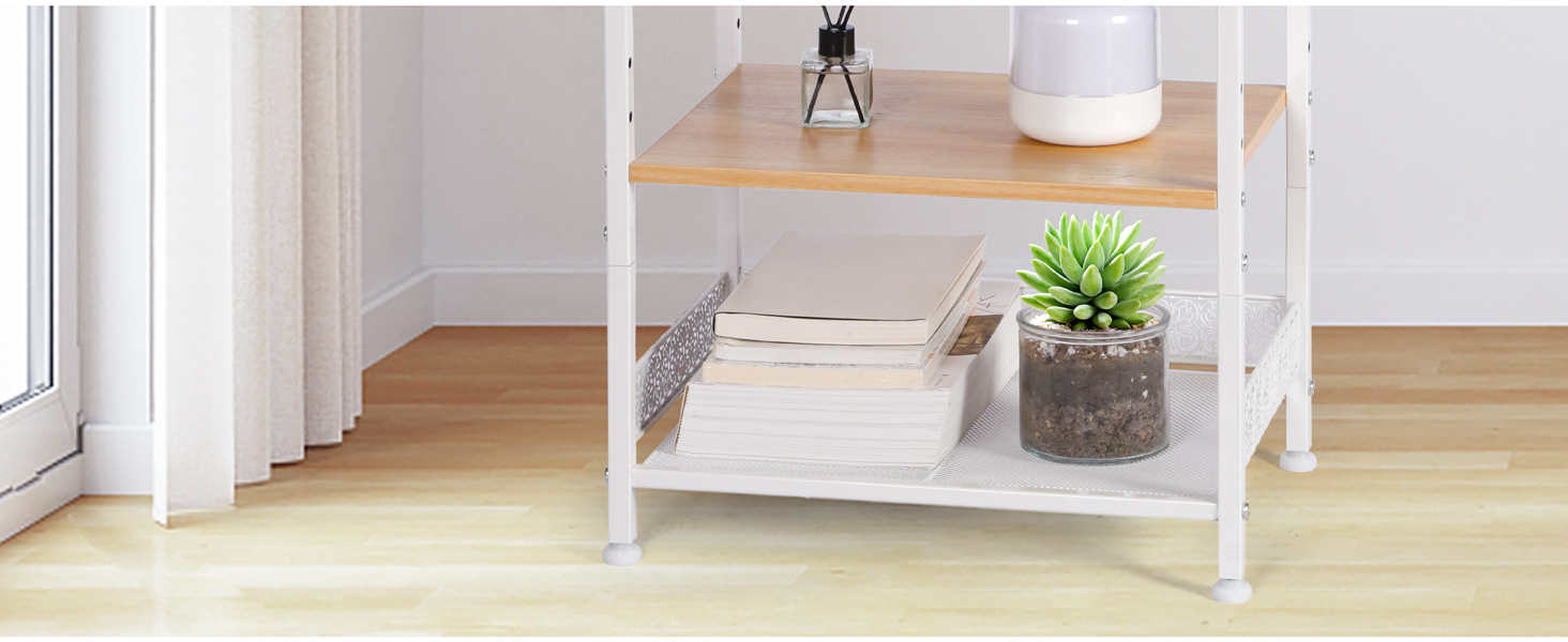 HYCFYJR Night Stand with Jewelry Organizer Stand