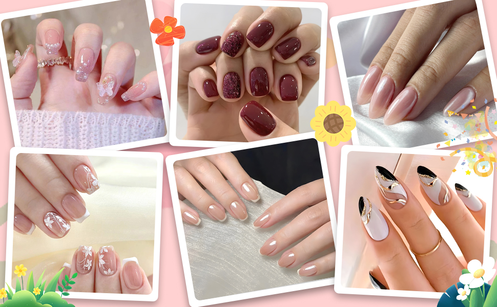 french tip, french nails, press on french tip nails, french tips, white french tip press on nails