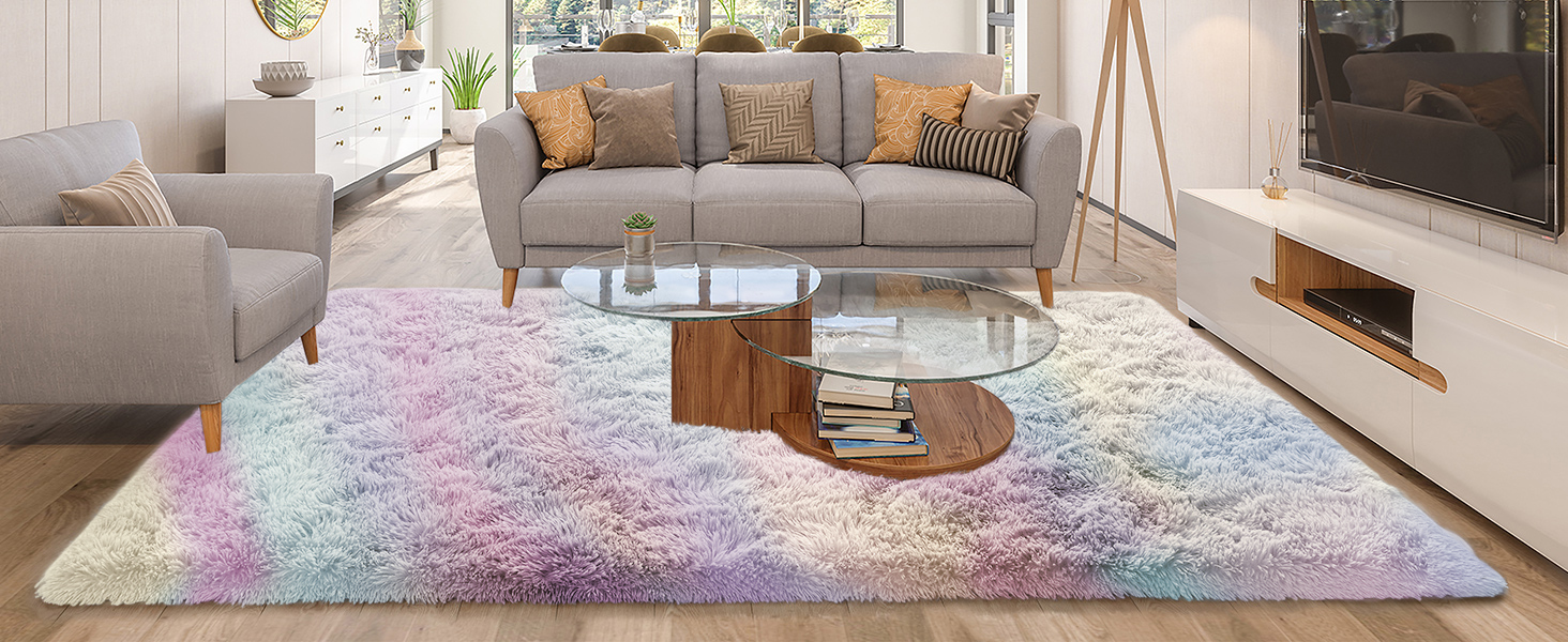 SHAGGY RUG RAINBOW