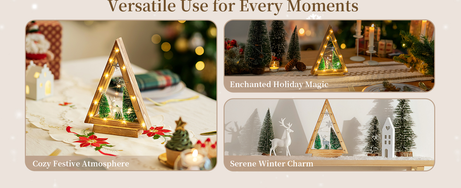 wooden christmas decor