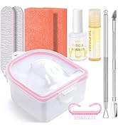 Yokilly Nail Soaking Bowl, Soak Off Gel Polish Remover Manicure Bowl, Acetone Nail Soak Off Bowl ...