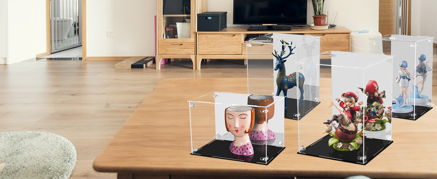 フィギュアケース ディスプレイケース アクリル コレクションケース フィギュア ケース ディスプレイケース 横長 ディスプレイ ケース 大型 展示ボックス フィギュア 展示ケース