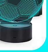 Fullove Gift for 6 7 8 9 10 Year Old Boy Football Lamp, 5-10 Year Old Boys Toy Gifts for Kids Age...