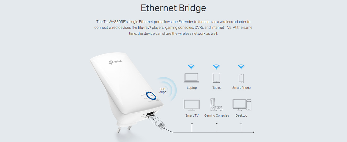 TL-WA850RE 300Mbps Wi-Fi Range Extender