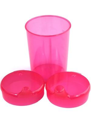 Medi-Inn Schnabelbecher Set 5 Unterteile mit 10 Deckeln rot