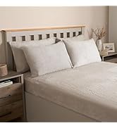 OHS Fluffy Fleece Pillow Case 4 Pack, Luxury Pillow Cover Fluffy Pillowcases Warm Cosy Soft Bear ...