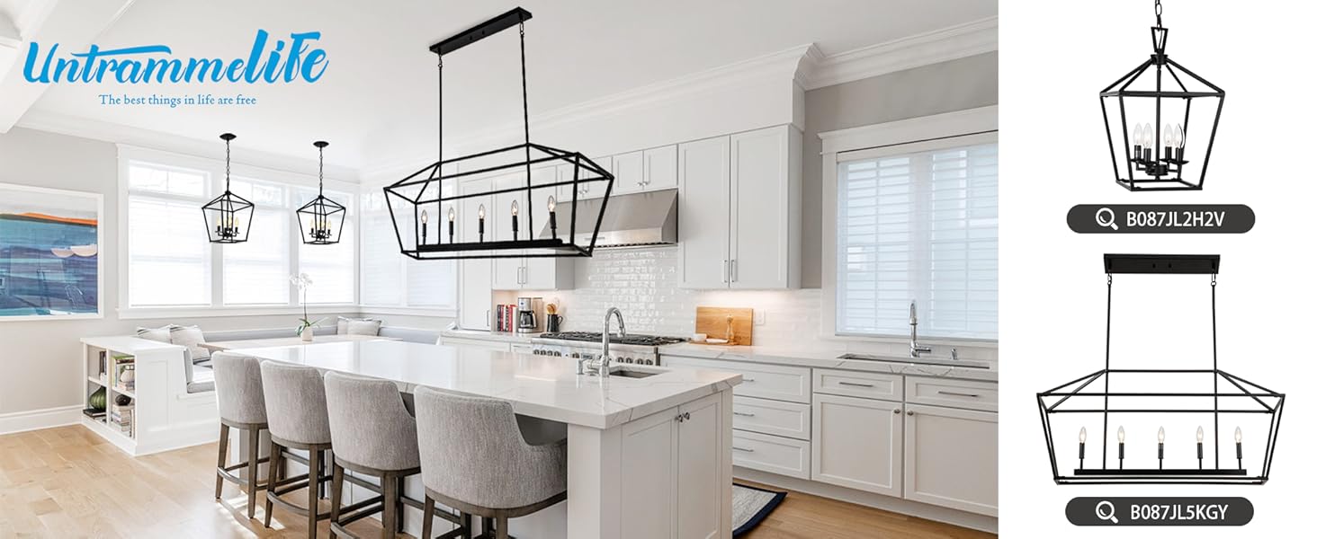 lantern pendant in kitchen