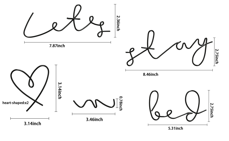 Metal Wall Decor Words