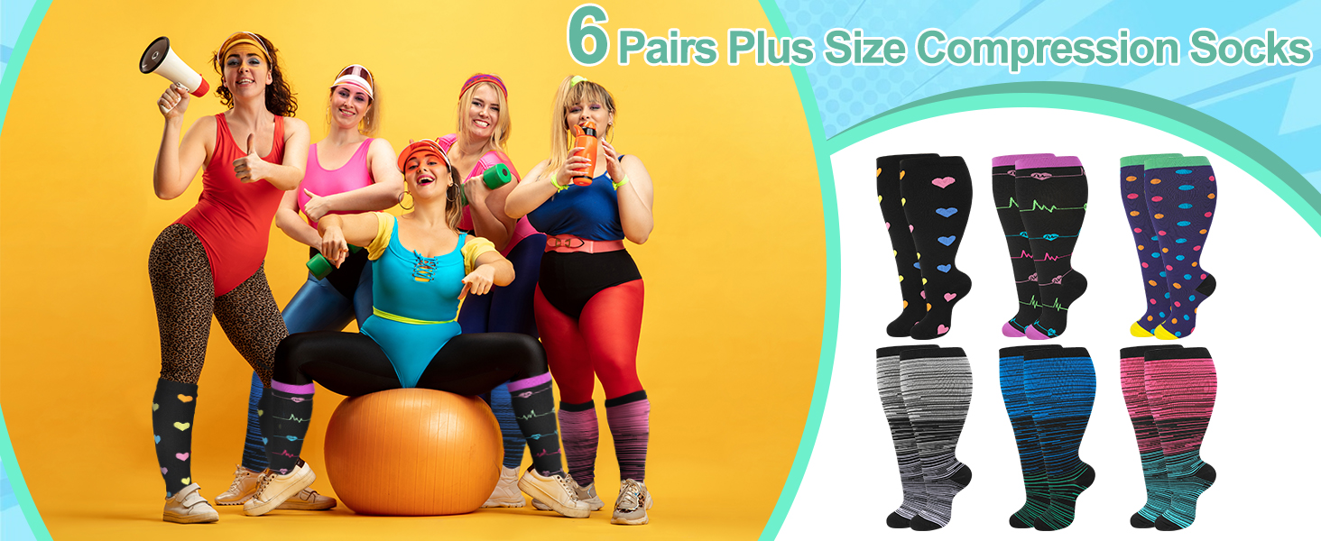 Plus Size Compression Socks for Women