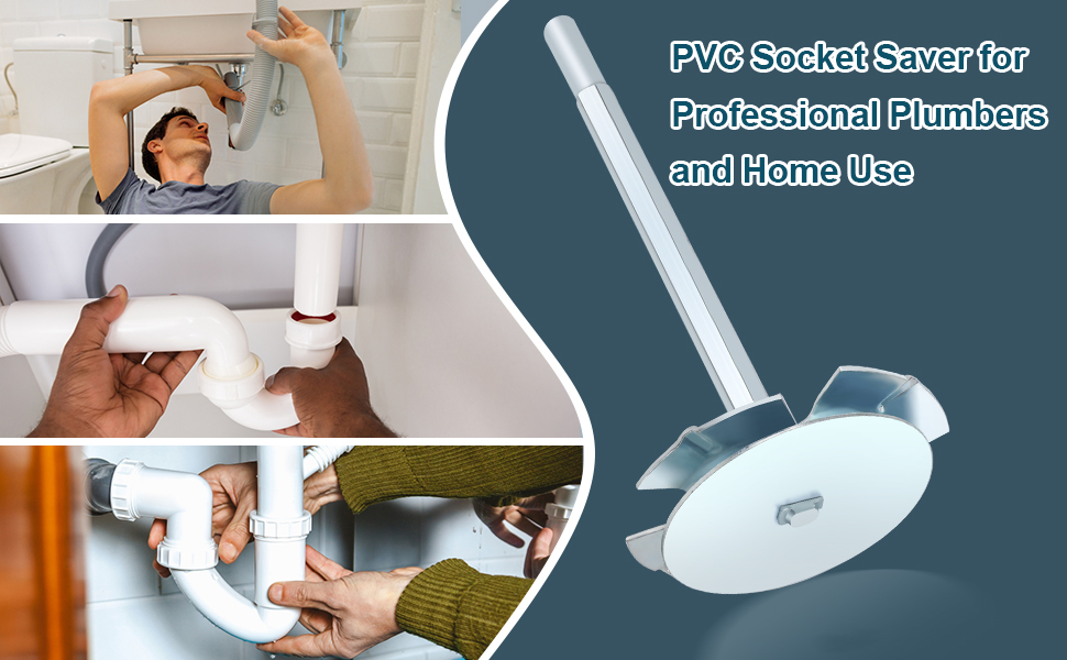 3 Inch Plumbing PVC Fitting Saver Bit Socket Saver, for 1/2" Speed