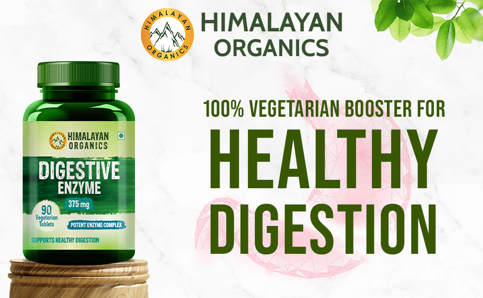 Himalayan Organics Digestive Enzyme with Bromelain & Papain Supplement