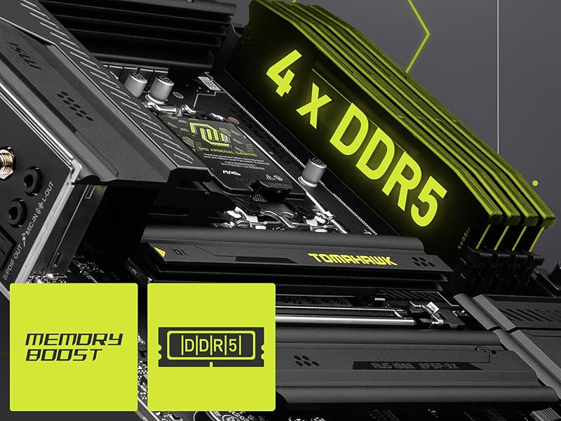 4 x DDR5 Dual Channel (9200+ MT/s OC)