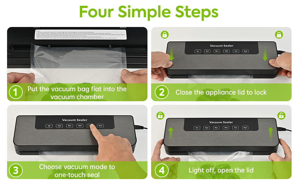 Food Saver Vacuum Sealer Machine,80 Kpa Powerful Suction,5in1