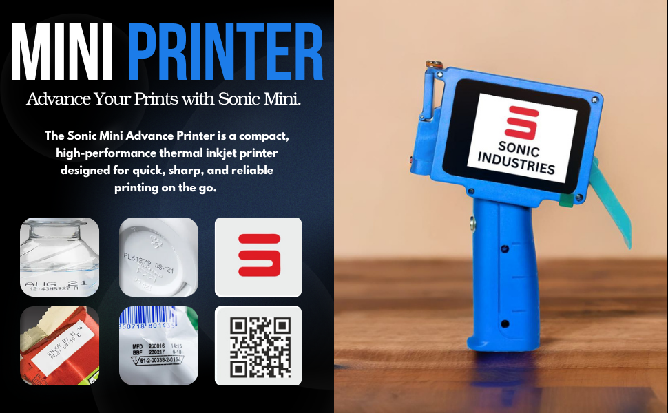TIJ Thermal Handheld Mini Printer Pro – Portable Wireless Inkjet Printer for Labels, Barcodes