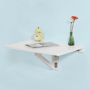 SoBuy Folding Wood Wall Kitchen Dining Table 60x40cm,White,FWT03-W 15 FWT03-W