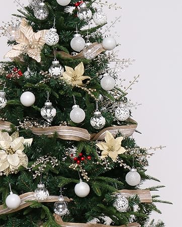 white Christmas ornaments