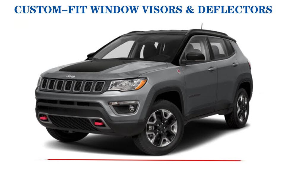 Window Rain Guards Sun Shade Visors Vent Window Deflectors