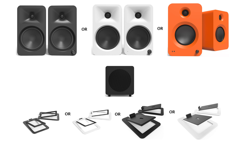 Amazon.com: Kanto ORAMW Powered Reference Bluetooth Desktop