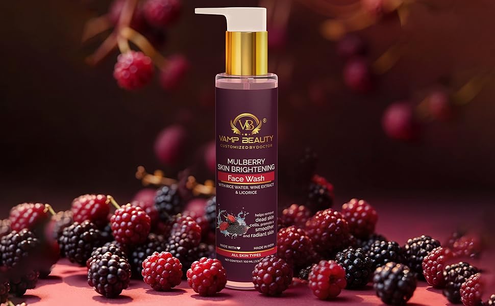 Mulberry Skin Brightening Face Wash rice water wine extact all skin types