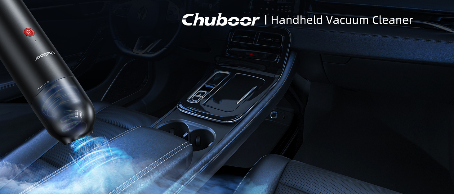 Chuboor Car Vacuum Cleaner, Mini Car Vacuum Cordless Rechargeable