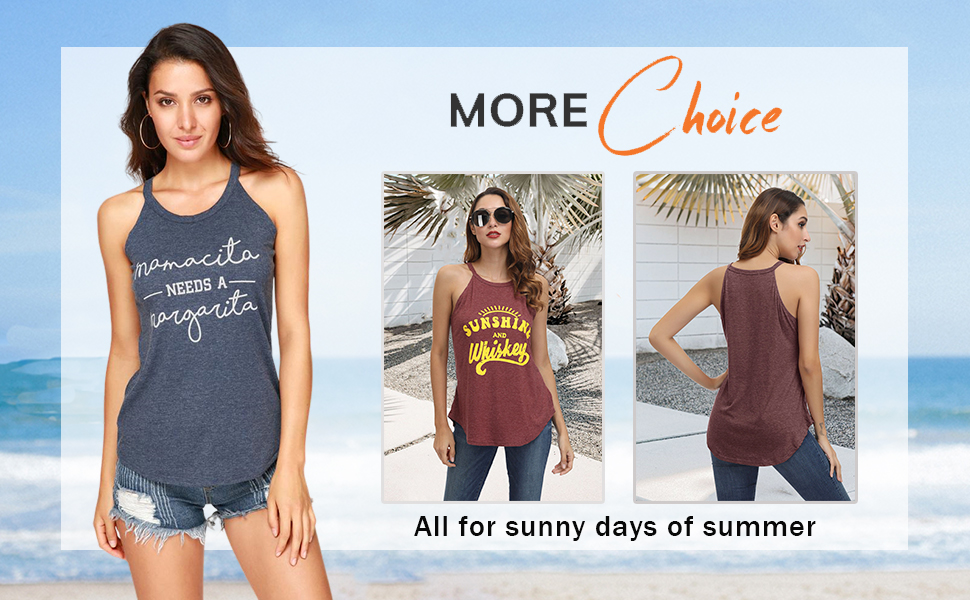 Amazon.com: IRISGOD Womens High Neck Tank Tops Summer