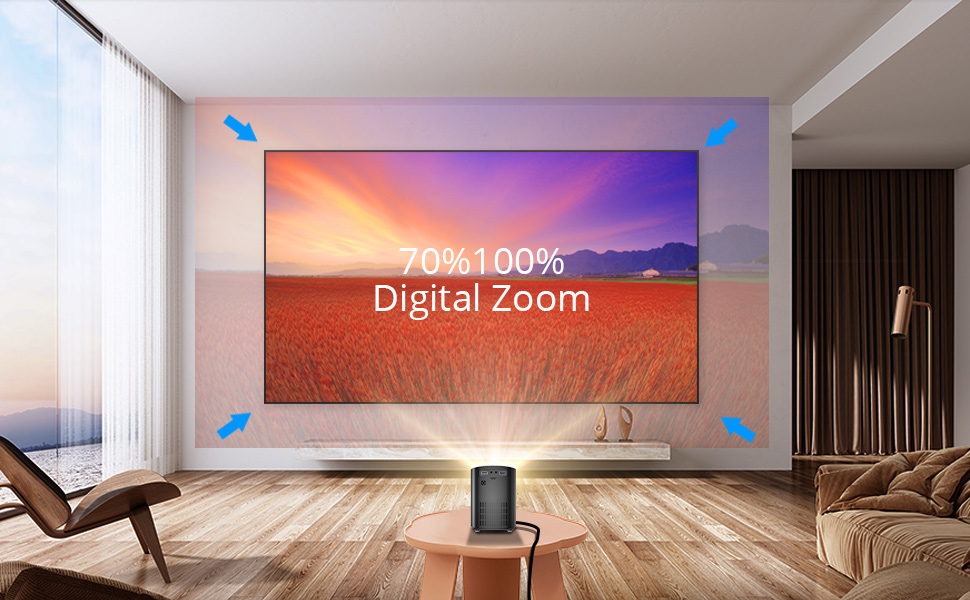 BYINTEK X20 Wireless Projector, Portable Smart Projector, 250 ANSI