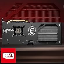 GeForce RTX 4070 GAMING X TRIO 12G Aluminium Backplate